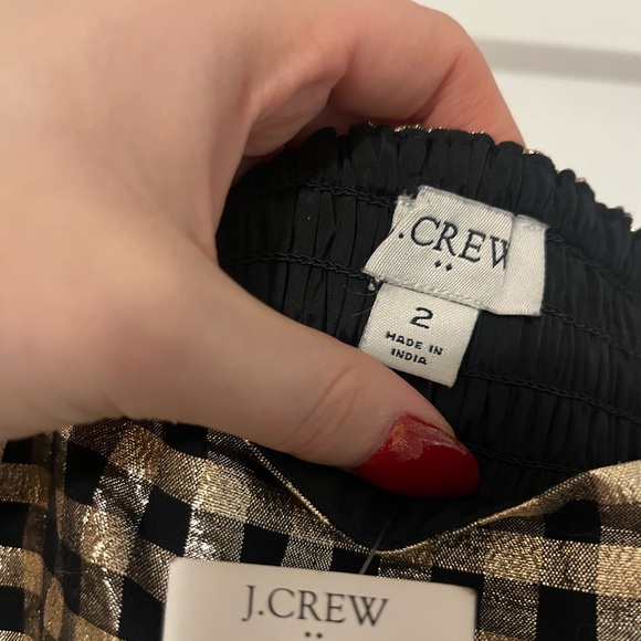 J Crew Lurex Plaid dress - Picture 5 of 5